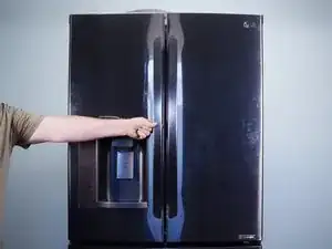 How to open the doors on an LG Refrigerator