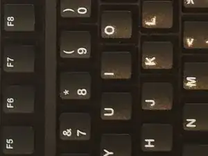 Logitech K120 Keycap Removal