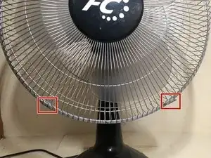 How to replace or tighten the inner screws of an FC fan