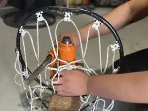 How to Fix a Bent Rim on a Basketball Hoop