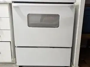 How to Clean a GE JCBS250DM2WW Glass Oven Door