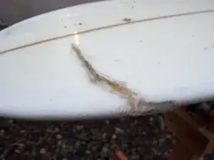 Repair a Cracked or Buckled Polyurethane  Surfboard