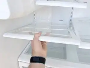 Samsung Older French Door Refrigerator Shelf Removal