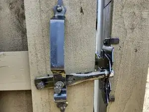 Repairing a Misaligned Fence Gate Handle and Rod