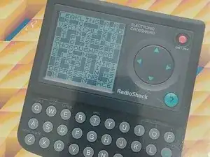 RadioShack Electronic Crossword Puzzle Disassembly