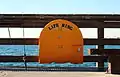 Containered lifebuoy in Newport Beach, California