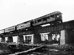 Henry Flagler's train with his private car "Rambler" returning from Key West, Florida on the Overseas Railroad