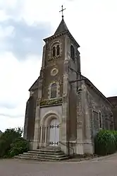 The church in La Celle-sur-Nièvre