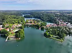 Aerial view of Łagów