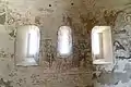 Romanesque frescoes and romanesque windows