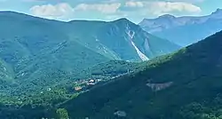 View of the village from the distance