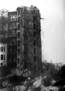 Destroyed building