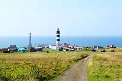 Lighthouse at Cape Lamanon, Uglegorsky District