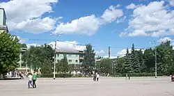 Central square in Novomoskovsk