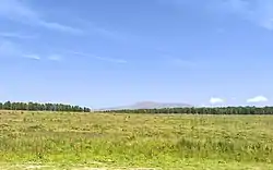 Fields just outside the village