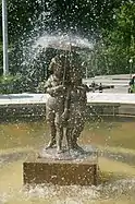 Fountain Boy and girl