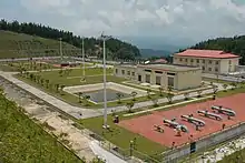 A sub-pumping station of Sino-Myanmar pipelines in Longling County, Yunnan Province