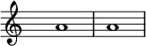 
    { \hide Staff.TimeSignature
\set Staff.midiInstrument = #"grand piano"
    a'1  
\set Staff.midiInstrument = #"violin"
 a'1
}
