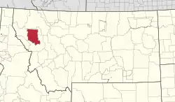 Location in Montana