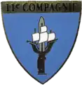 Insignia of the 11th company of the 43rd Infantry Regiment (around 1990)