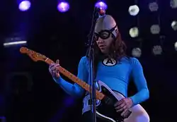 Fowles performing with The Aquabats in December 2012.