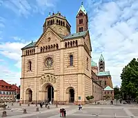 The start at the cathedral in Speyer