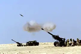 U.S. M198 gun-howitzer