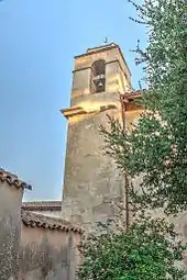 Bell tower at Mission San Carlos Borromeo de Carmelo (1797)