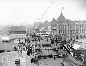 Image 17Parade at the 1889 Constitutional Convention held in Bismarck. (from History of North Dakota)