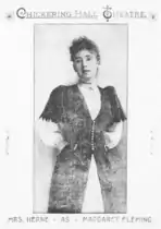 "Mrs. Herne as Margaret Fleming," 1891; depicts actress Katherine Corcoran