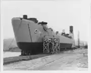 LST-662 ready for launching ceremony