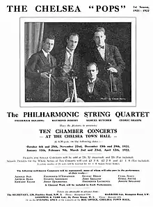 Concert brochure from 1921