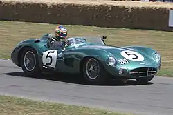 The winning Aston Martin DBR1 of Roy Salvadori and Carroll Shelby.