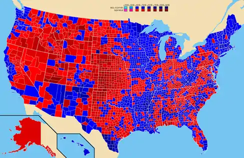 Election results by county.  Bill Clinton  Bob Dole