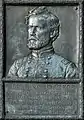 Bronze relief portrait of Manning F. Force at Vicksburg National Military Park