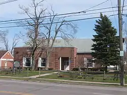 The Eggertsville-Snyder branch of the Buffalo & Erie County Public Library in the Snyder, New York "Business District"