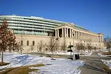 Soldier Field in Chicago was completely rebuilt in 2002 and 2003, with a new seating bowl being constructed inside the historic original stadium's iconic exterior (most notably retaining the venue's distinctive colonnade).