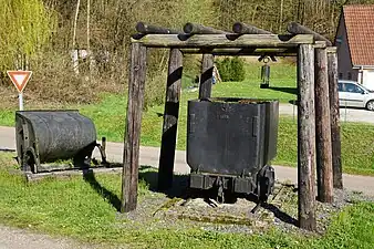 The monument built on the site of the shaft.