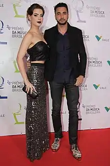 Rayanne Morais and Latino at "Prêmio da Música Brasileira" Awards 2015