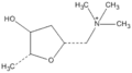 Figure 2. The structural formula of 2R-muscarine.