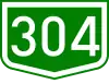 Main road 304 shield