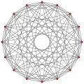 2{3}2{3}2{4}4,  or , with 16 vertices, 96 edges, 256 faces, and 256 cells