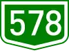 Main road 578 shield