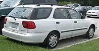 Suzuki Esteem wagon (first facelift, US), with North American specification tail lights.