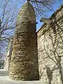 A chimney in the bath