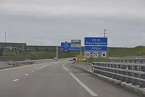 A88 panneau aire du Pays d'Argentan.JPG