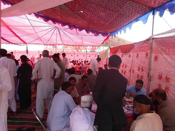 A wedding feast (Walima) Mohra Bakhtan