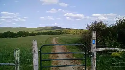 Wheelchair accessible portion of the trail on Cross Mountain, near Shady Valley, Tennessee