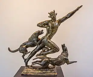 Actaeon by Paul Manship (1925), in a temporary exhibition called  the "Jazz Age" at the Cleveland Museum of Art, US