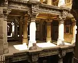 Upper storey of the stepwell.